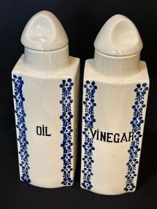 lot 91A image: Vintage German Oil and Vinegar Jars