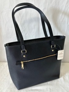 lot 228 image: New Coach Leather Zip Top Tote with Tags