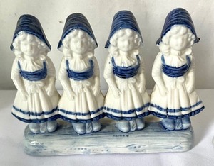 lot 196 image: Five German Delft Figurines
