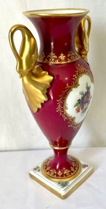 lot 273 image: Vibrant Two Handled Vase by Kaiser of Germany