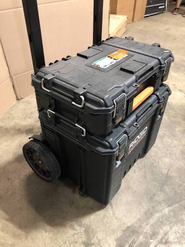 Ridgid 2.0 Pro 22 in. Gear System Rolling Tool Box and Tool Box and Tool Case