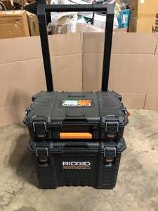 RIDGID 2.0 Pro 22 in. Gear System Rolling Tool Box and Tool Box and Tool Case Customer Returns See Pictures