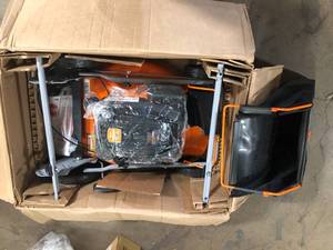 YARDMAX 21 in. 170cc 3-in-1 Gas Walk Behind Push Lawn Mower with High Rear Wheels Customer Returns See Pictures