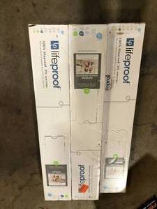 5 Boxes of Lifeproof Nutmeg Hickory 6 MIL x 7.5 in. W x 48 in. L Click Lock Waterproof Luxury Vinyl Plank Flooring (19.8 sqftcase)   Customer Returns See Pictures