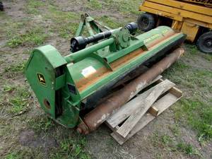lot 8 image: John Deere 25A 3-point Flail Mower 7-feet wide, Comes with a New 540 PTO Shaft, Runs and Works like it should.