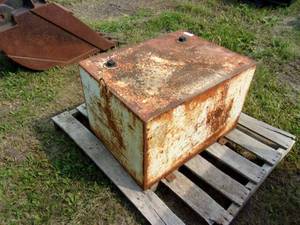 lot 38 image: Steel Fuel Tank - Measures 19-inches tall X 23-inches wide X 30-inches long