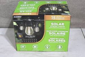 lot 21 image: Sunforce 35 Solar String Lights with Remote Control