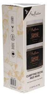 lot 45 image: Shea Moisture African Black Soap Clarifying Mud Mask 2 Pack-6oz each