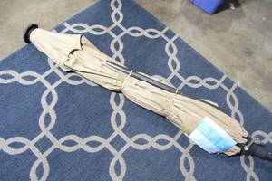 lot 31 image: Sunvilla 10 Round Solar LED Market Umbrella- No base