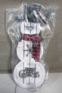 lot 84 image: 30 Wooden Standing Snowman- Merry Christmas