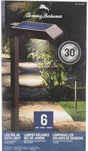lot 87 image: Tommy Bahama 30lm LED Solar Path Lights (Pack of 6)