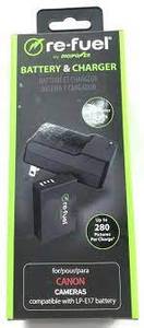 lot 89 image: Digipower - BP-LPE17 digital camera battery & charger kit, Replacement for Canon LP-E17 battery pack - Black