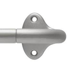 lot 125 image: Dusk 48 in. - 88 in. Single Curtain Rod in Brushed Nickel