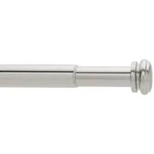 lot 127 image: 36 in. - 72 in. Mix and Match Telescoping 1 in. Single Curtain Rod in Brushed Nickel