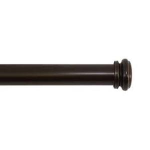 lot 128 image: 36 in. - 72 in. Mix and Match Telescoping 1 in. Single Curtain Rod in Oil-Rubbed Bronze