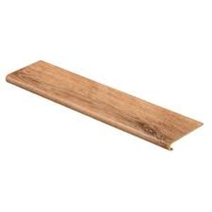 Essential Oak 1 in. T x 4-12 in. W x 94 in. L Vinyl Flush Stair Nose Molding