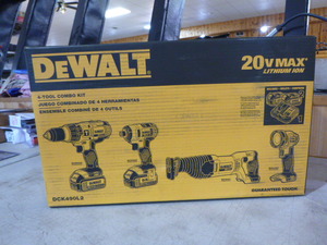 lot 36 image: DeWalt 4-Tool Combo Kit