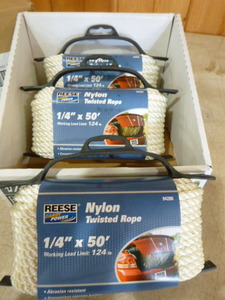 lot 70 image: 3 Spools of Reese Nylon Twisted Rope