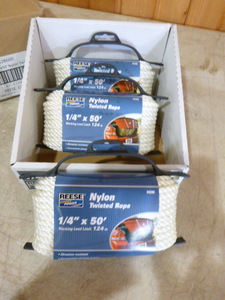 lot 71 image: 3 Spools of Reese Nylon Twisted Rope