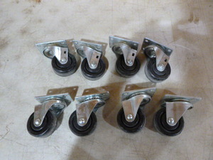 lot 84 image: 2 Sets of 4 Casters