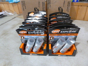 lot 108 image: 2 Cases of Off Explore Insect Repellent Refills