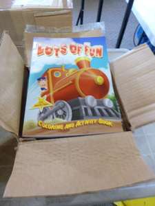 lot 131 image: Box of Lots of Fun Coloring and Activity Books