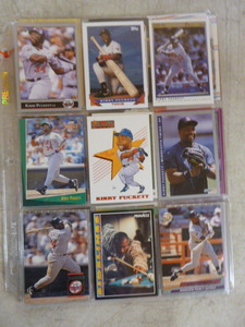 lot 141 image: 27 Different Kirby Puckett Baseball Cards
