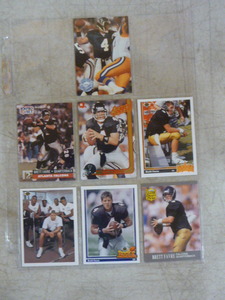 lot 142 image: 7 Different Brett Favre Rookie Cards