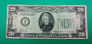 1934 Minneapolis Green Seal Twenty Dollar Bill
