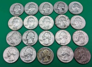 Twenty Pre-1964 Silver Quarters