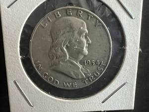 1954 D Franklin Half Dollar