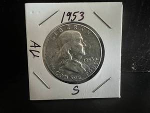 1953 D Franklin Half Dollar