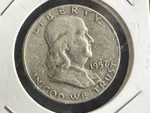 1957 D Franklin Half Dollar