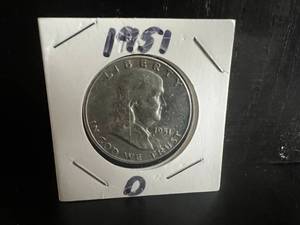 1951 D Franklin Half Dollar