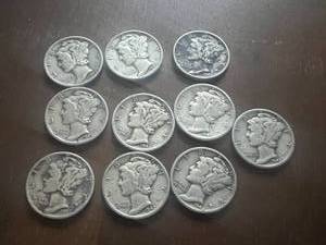 10 - 1942 Mercury Dimes