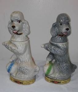 lot 520 image: Vintage Poodle Decanters (2).