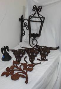 lot 539 image: Cast Iron, Bell, and Metal Dcor.
