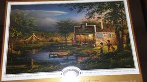 lot 552 image: Terry Redlin Framed Photo.
