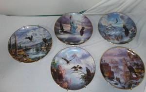lot 597 image: Eagles Across America Collection Plates (5)
