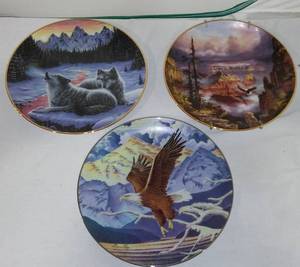 lot 598 image: Decorative Wall Plates, Misc. (3)