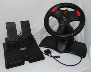 lot 604 image: V3 Racing Wheel for PlayStation.