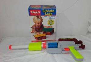 lot 669 image: Playskool Original Lincoln Logs and More.