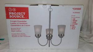 lot 682 image: &nbspNew Project Source 3-Light Chandelier.