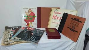 lot 629 image: Life Magazines, Records, and More.