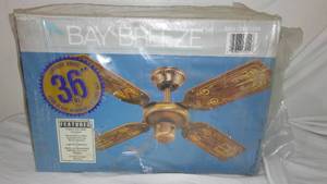 lot 640 image: &nbspNew Bay Breeze Ceiling fan.