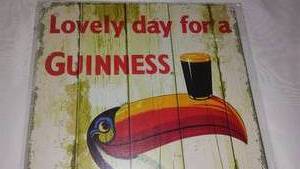 lot 699 image: Guinness Lovely Day for a Guinness Metal Sign.