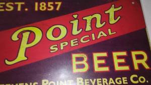 lot 706 image: Point Special Beer Metal Sign.