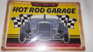 lot 707 image: Hot Rod Garage Metal Sign.