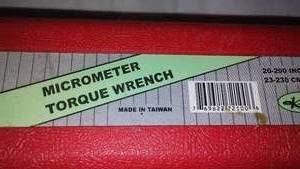 lot 756 image: Micrometer Torque Wrench.