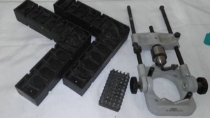 lot 780 image: Bits in case, Multi-Craft Jig, and clamp corners.